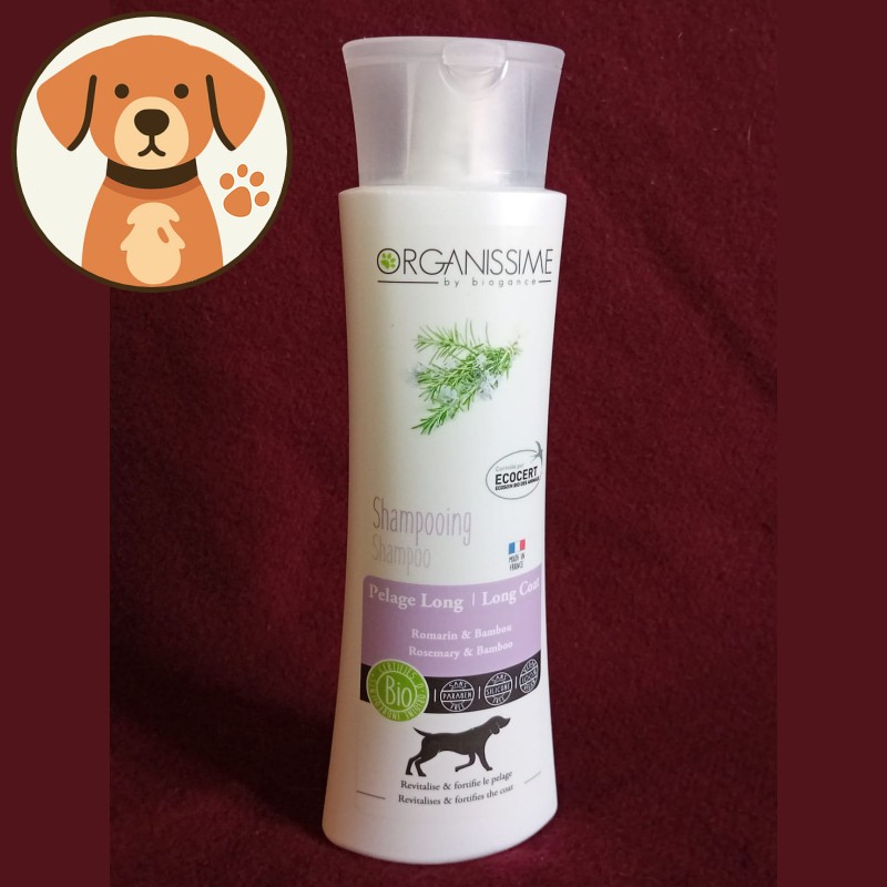 Shampooing Organissime spécial poils longs pour chien