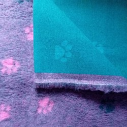 Vet Bed tissé toilé - Violet petites pattes