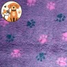 Vet Bed Bederia dessous tissé toilé - Violet petites pattes