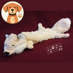 Peluche sonore - jouet pour chien en forme de renard